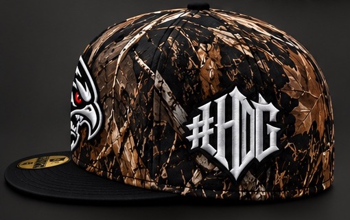 Camo Hawk Fitted — Left side